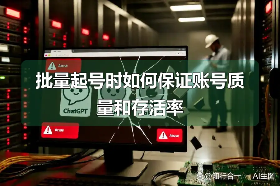 批量起号时如何保证账号质量和存活率